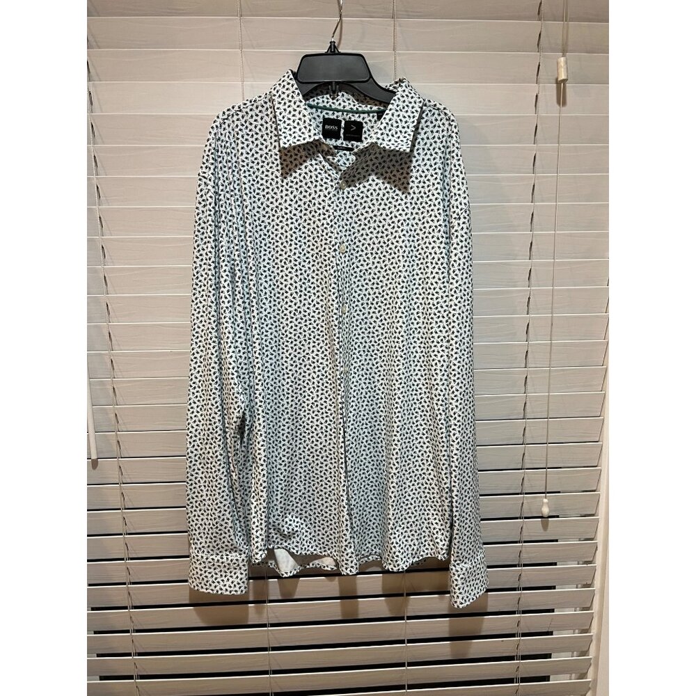 Hugo Boss Performance Long Sleeve Button Up Shirt‎ - Size XXL